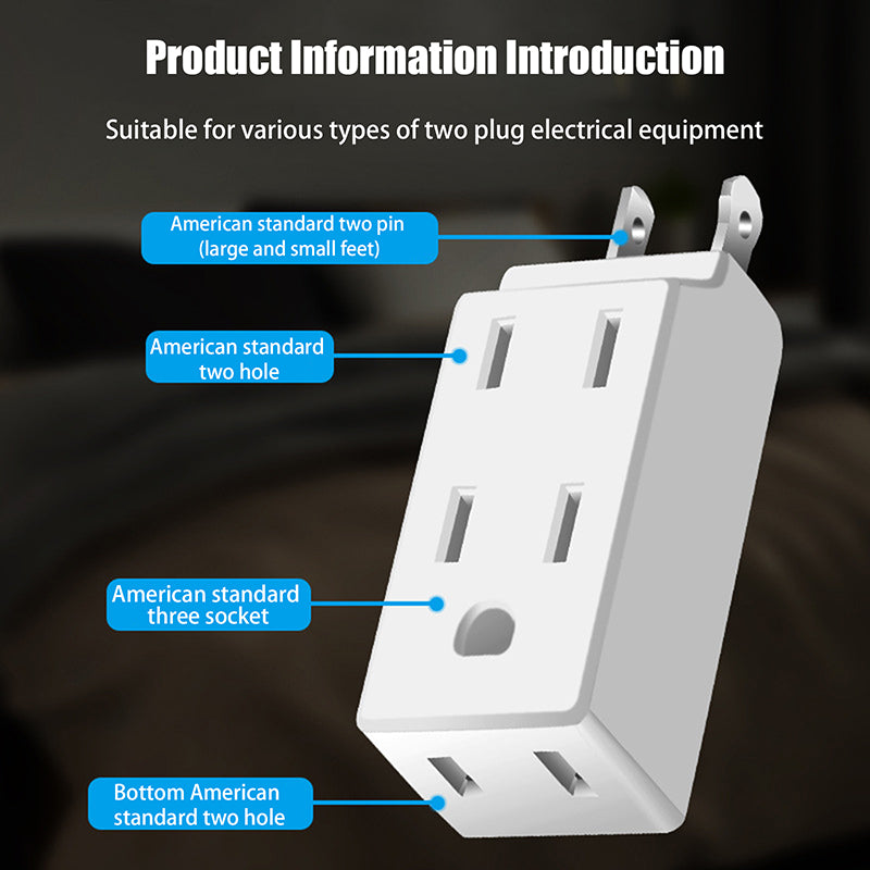 Outlet Extension: US Socket & Plug Adapter