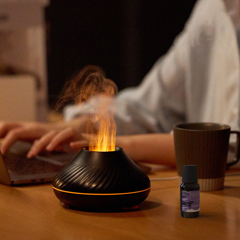 Volcanic Flame Electric Aroma Diffuser LED Air Humidifier