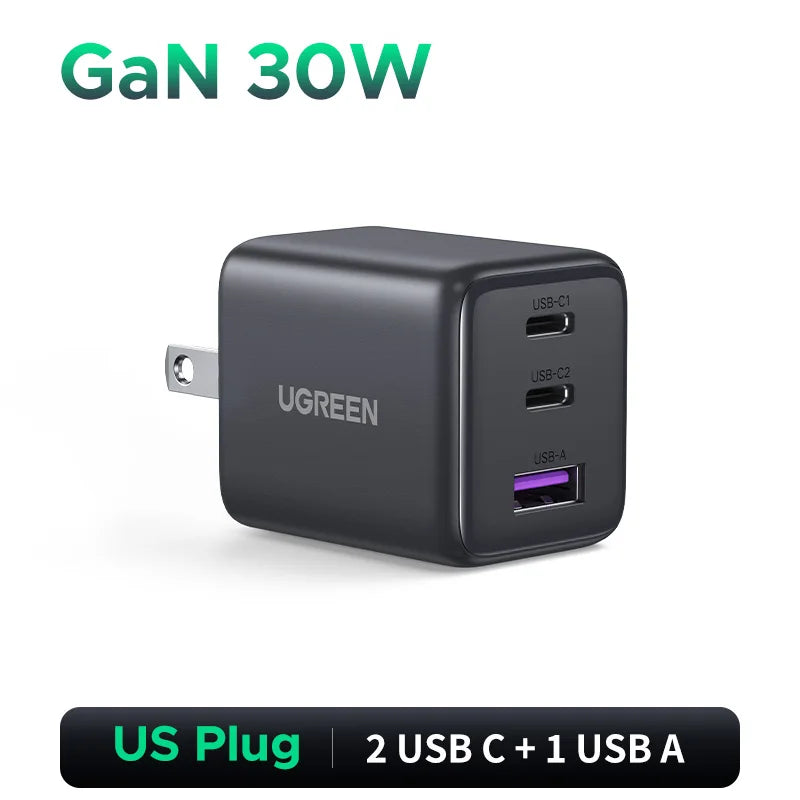 UGREEN 20W 30W GaN USB-C Charger for iPhone 16 15 14 Pro