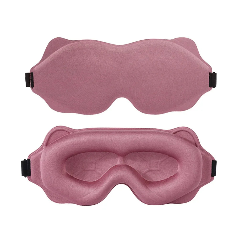 3D Sleeping Mask Light Blocker - Soft Padded Eye Shade