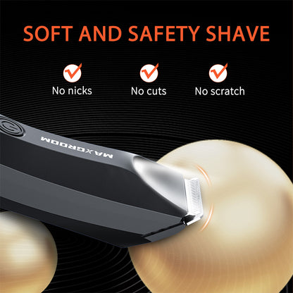 MAXGROOM Men's Shaver: Ball & Body Hair Trimmer