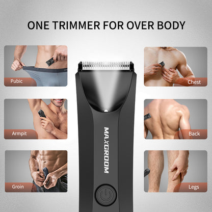 MAXGROOM Men's Shaver: Ball & Body Hair Trimmer