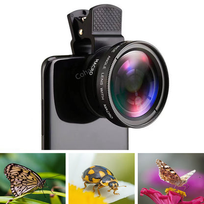 Camera Lens: HD Macro & Super Angle Lens for iPhone/Samsung Phones