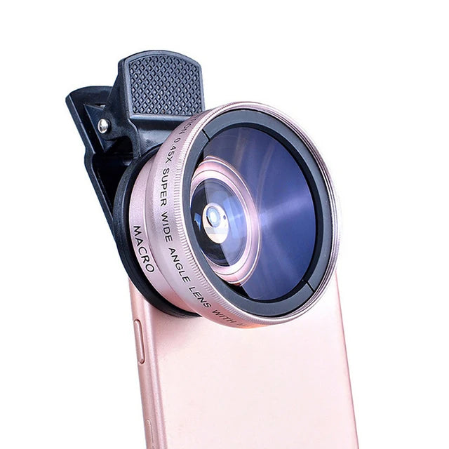 Camera Lens: HD Macro & Super Angle Lens for iPhone/Samsung Phones