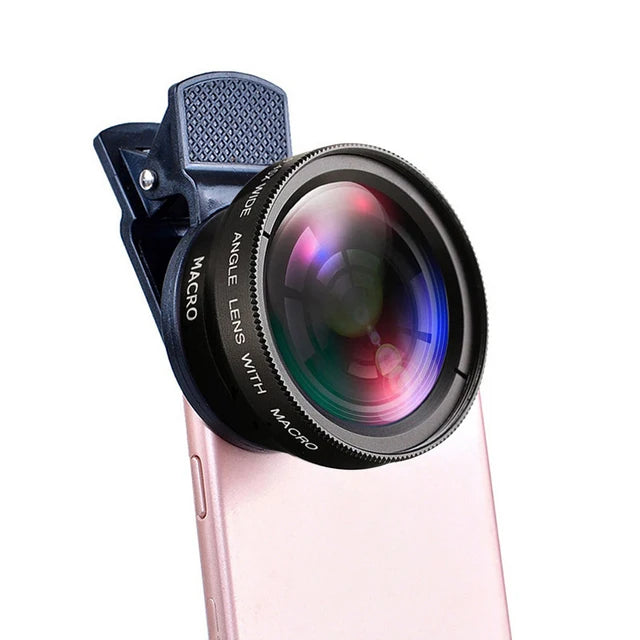 Camera Lens: HD Macro & Super Angle Lens for iPhone/Samsung Phones