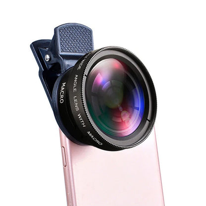 Camera Lens: HD Macro & Super Angle Lens for iPhone/Samsung Phones