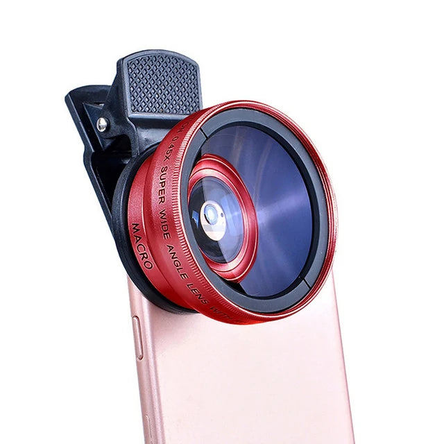 Camera Lens: HD Macro & Super Angle Lens for iPhone/Samsung Phones