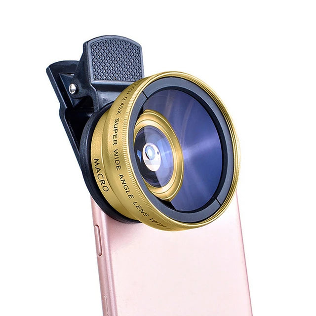 Camera Lens: HD Macro & Super Angle Lens for iPhone/Samsung Phones