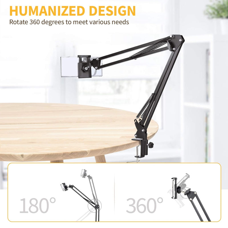 Adjustable Phone Stand for Bed & Desk - Hidden Design