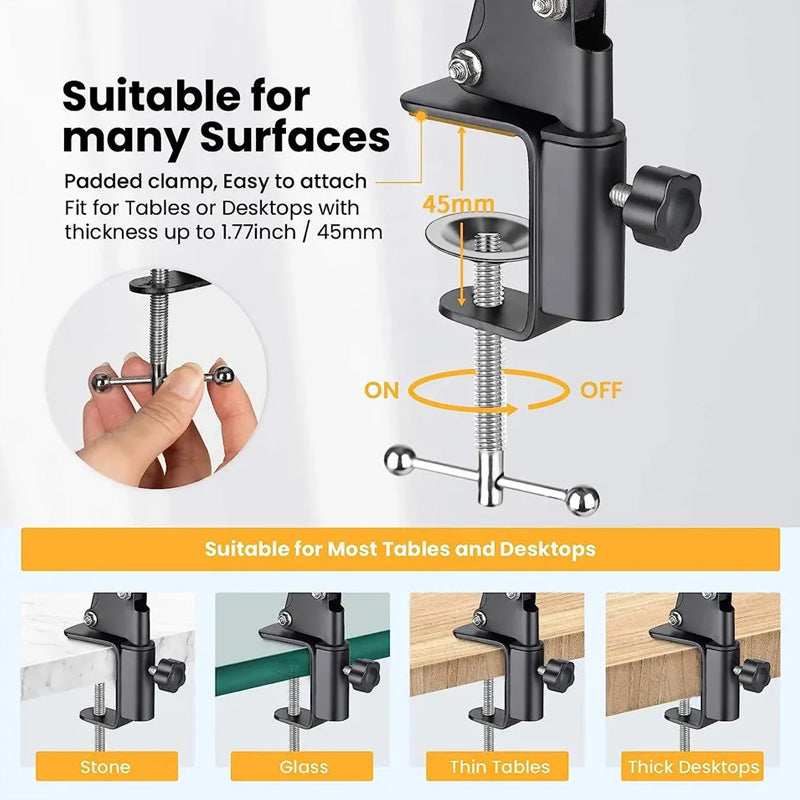 Adjustable Phone Stand for Bed & Desk - Hidden Design