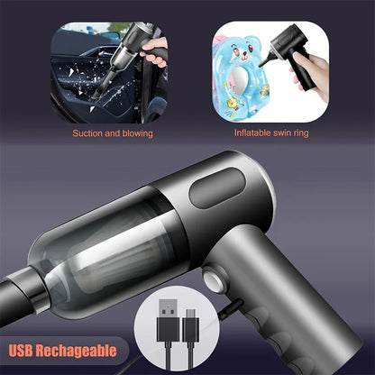 Wireless Car Vacuum 690000Pa - Quick Charge, Dual-Use Cleaner