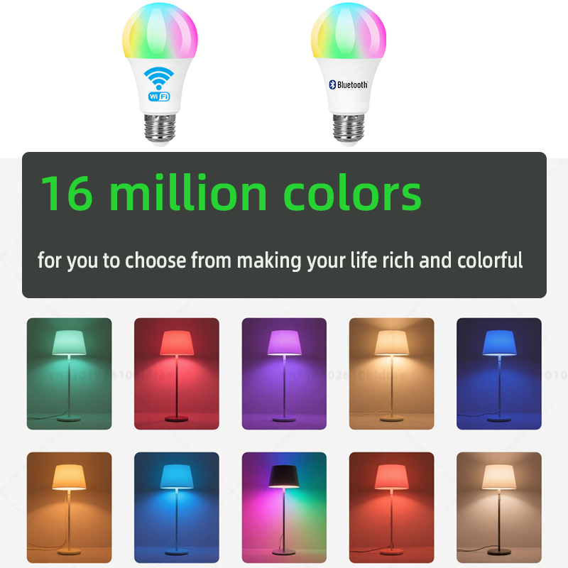 Smart Bulb E27 RGB Alexa LED - WiFi/Bluetooth Control