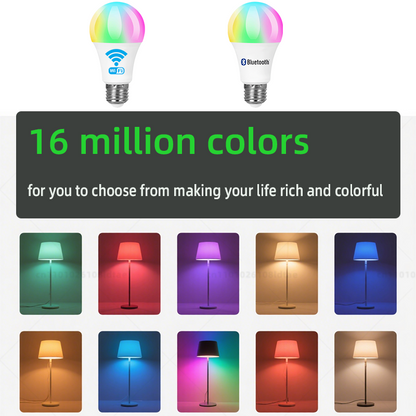 Smart Bulb E27 RGB Alexa LED - WiFi/Bluetooth Control