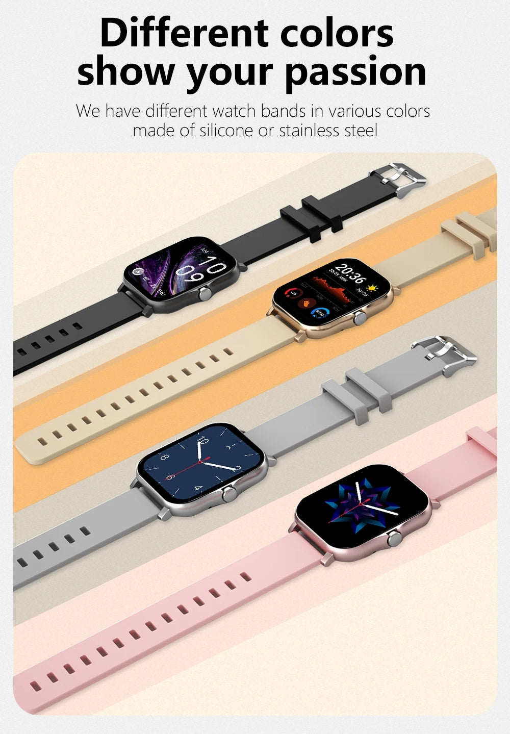Smart Watch 2025: 2.01'' AMOLED, BT Call, Waterproof, Sport