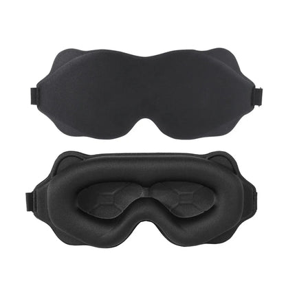 3D Sleeping Mask Light Blocker - Soft Padded Eye Shade