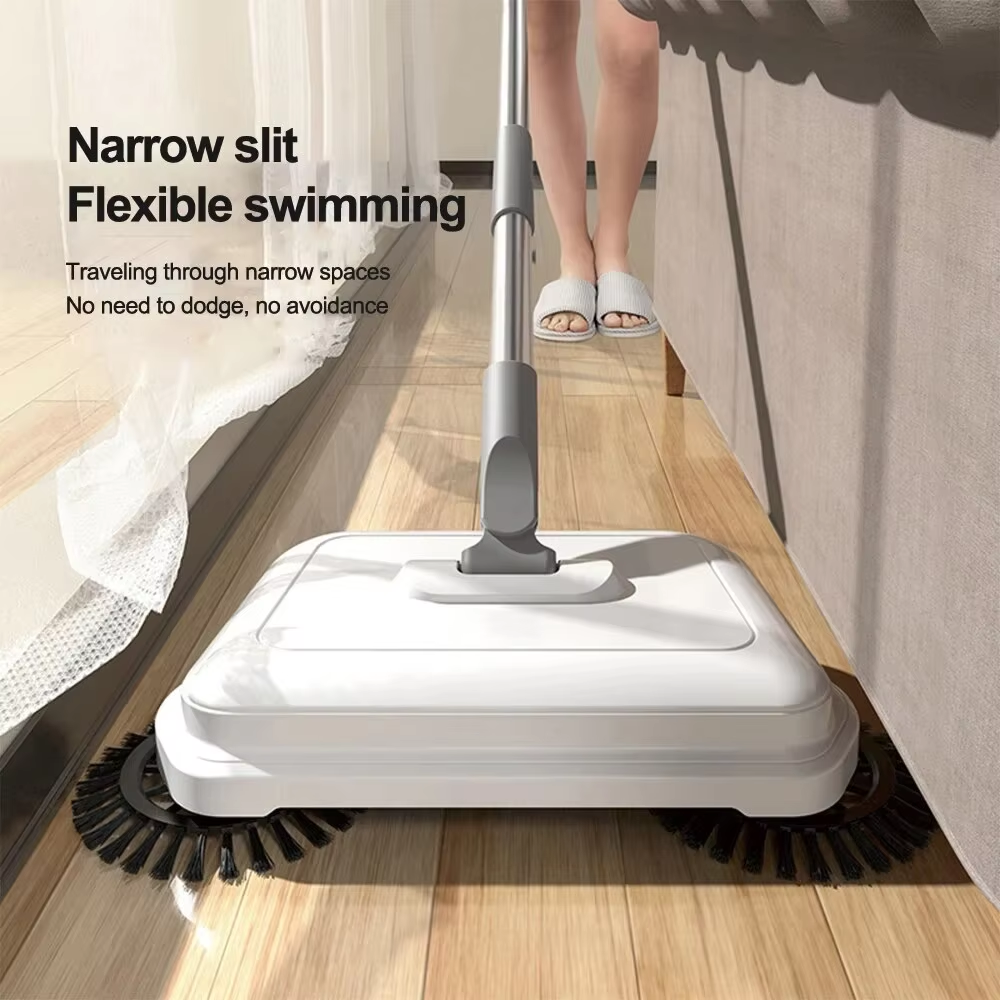 2-in-1 Push Sweeper & Mop: Ultimate Kitchen Floor Cleaner