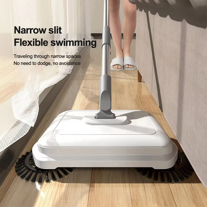 2-in-1 Push Sweeper & Mop: Ultimate Kitchen Floor Cleaner