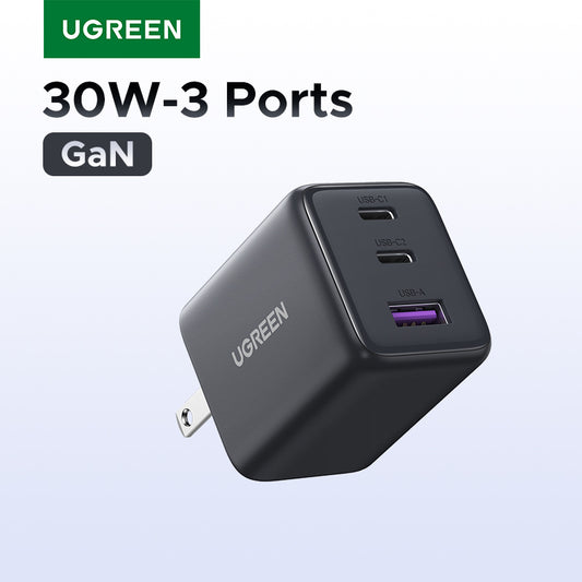 UGREEN 20W 30W GaN USB-C Charger for iPhone 16 15 14 Pro