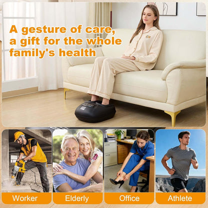 Heated Foot Massager 3 Modes, 3 Intensities, Timer, US 4-13