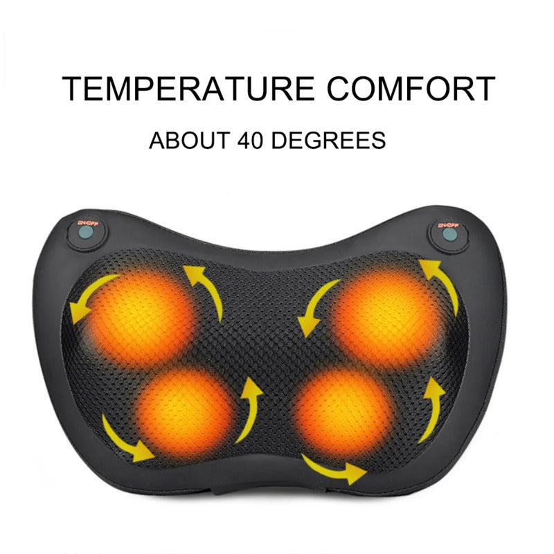Electric Heating Neck Massager Pillow - Pain Relief & Relax
