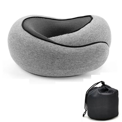Memory Foam Travel Neck Pillow - Adjustable & Portable Comfort