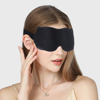 3D Sleeping Mask Light Blocker - Soft Padded Eye Shade