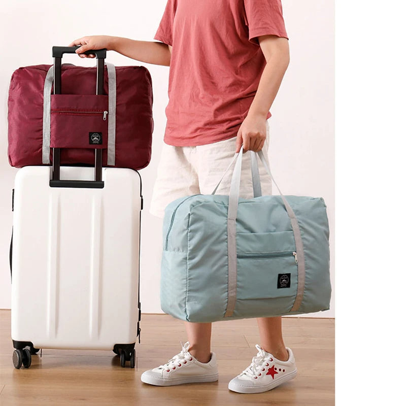 Portable Foldable Travel Duffle Bag - Large Capacity Gym Bag
