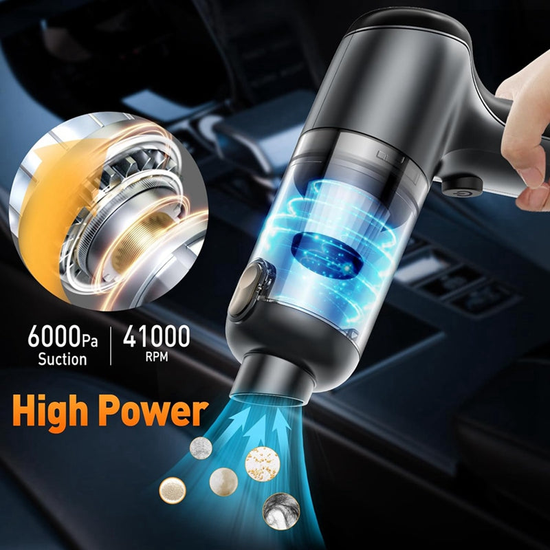 Mini Handheld Vacuum Cordless - Portable & Rechargeable Cleaner