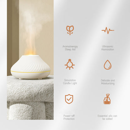 Volcanic Flame Electric Aroma Diffuser LED Air Humidifier