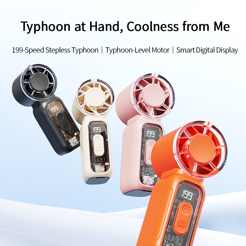 Rechargeable Handheld Mini Fan - Powerful & Ultra-Quiet