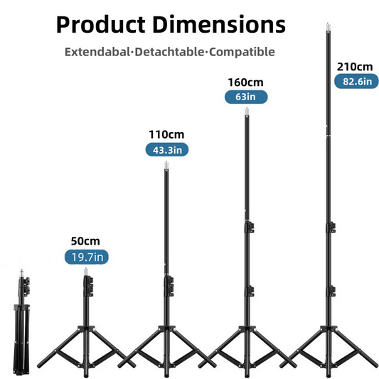 Heavy Duty Metal Alloy Light Stand 160cm Tripod for Studio