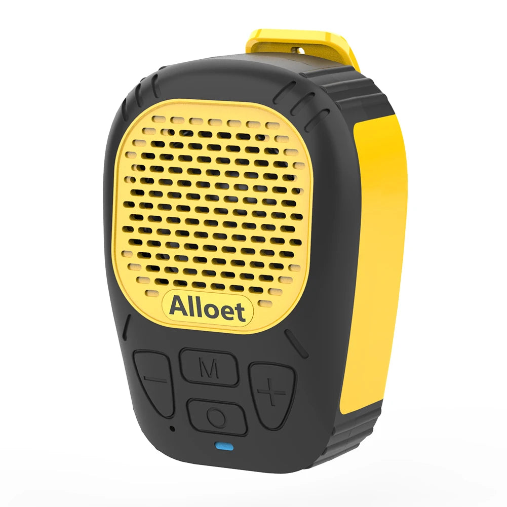 Wearable Bluetooth-Compatible Speaker Waterproof Magnetic Clip-On Wireless Portable Speaker W/ Mic Hands-Free Music/Call
