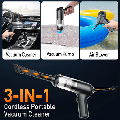 Mini Handheld Vacuum Cordless - Portable & Rechargeable Cleaner