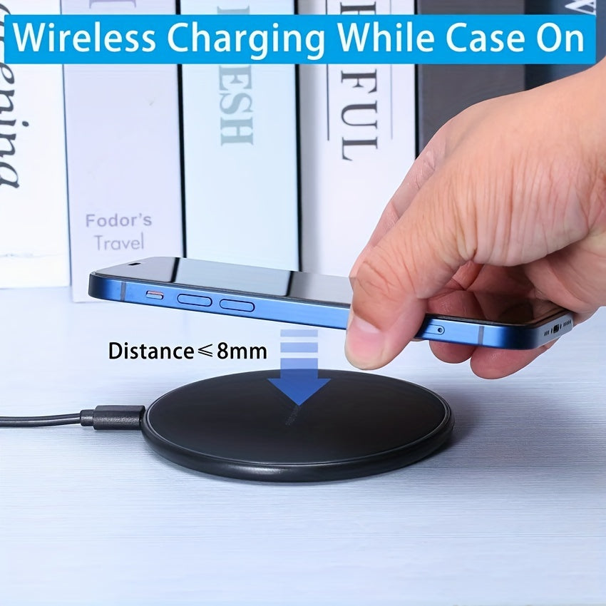 30W Wireless Charger Pad for iPhone 15 & Samsung Fast Charge