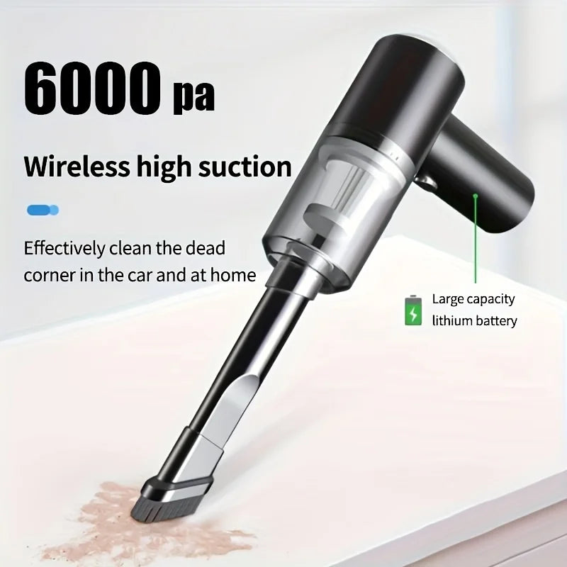 Wireless Car Vacuum 690000Pa - Quick Charge, Dual-Use Cleaner