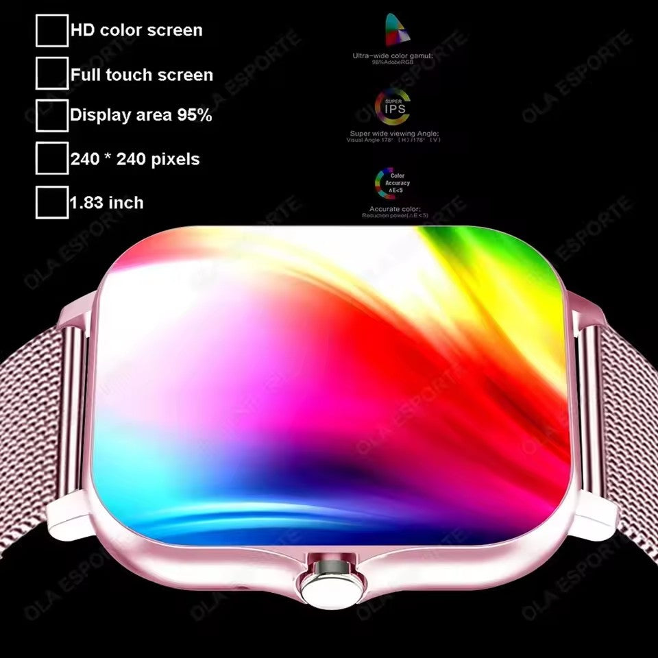 Smart Watch 2025: 2.01'' AMOLED, BT Call, Waterproof, Sport