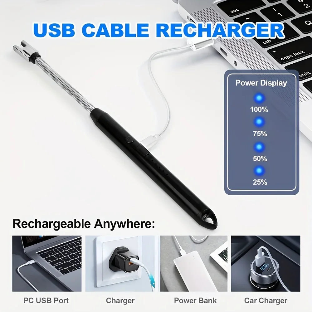 Electric Lighter: Plasma Arc Lighter 2-Pack - Rechargeable & Windproof