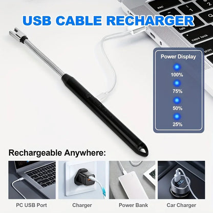 Electric Lighter: Plasma Arc Lighter 2-Pack - Rechargeable & Windproof