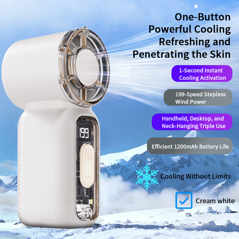 Rechargeable Handheld Mini Fan - Powerful & Ultra-Quiet