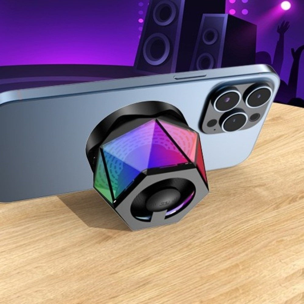 RGB Bluetooth Speaker: Magnetic, LED, Mini Sound Box & Stand
