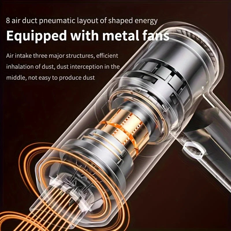 Wireless Car Vacuum 690000Pa - Quick Charge, Dual-Use Cleaner