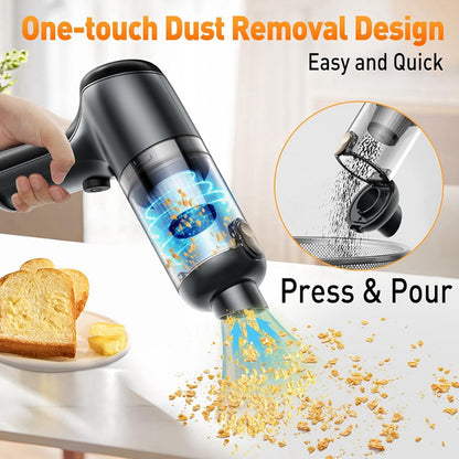 Mini Handheld Vacuum Cordless - Portable & Rechargeable Cleaner