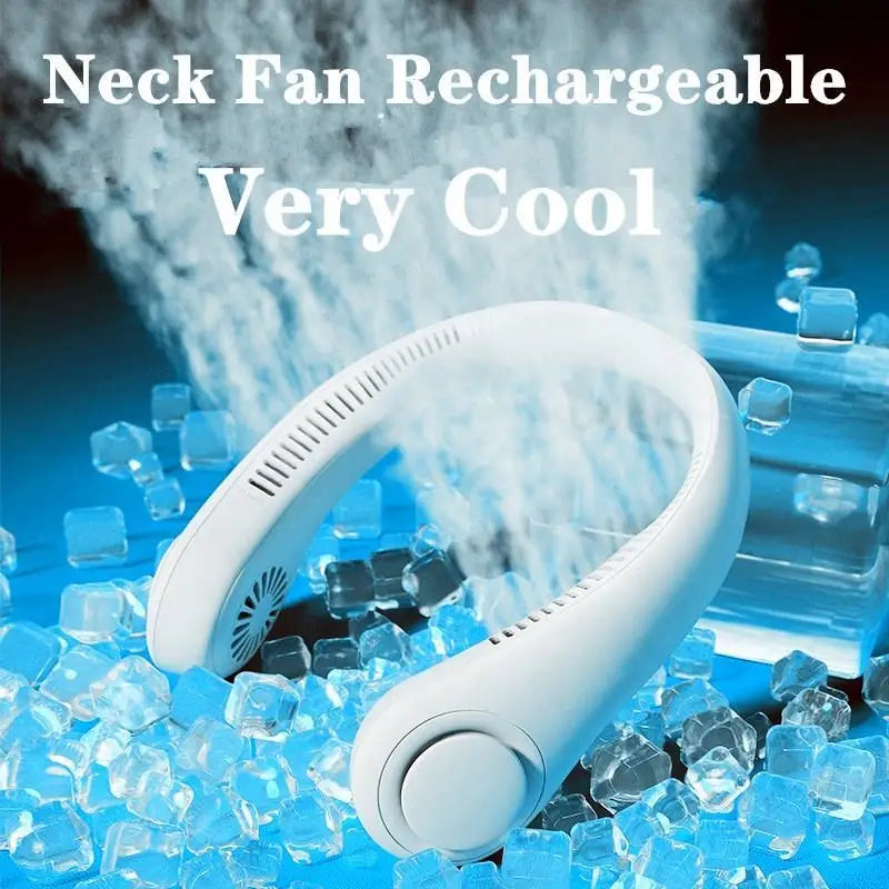 Portable Bladeless Neck Fan 360° Air Conditioning Recharge