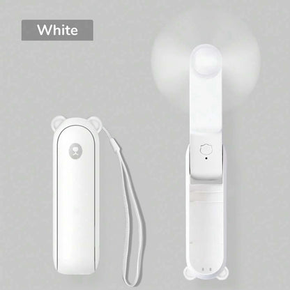 Portable Mini Fan - USB, 3-Speed, Foldable Handheld