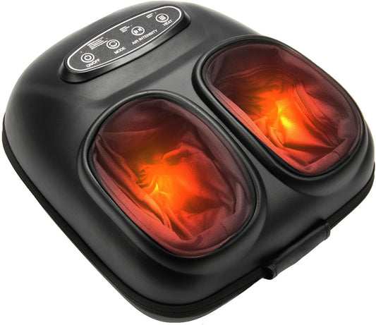 Heated Foot Massager 3 Modes, 3 Intensities, Timer, US 4-13