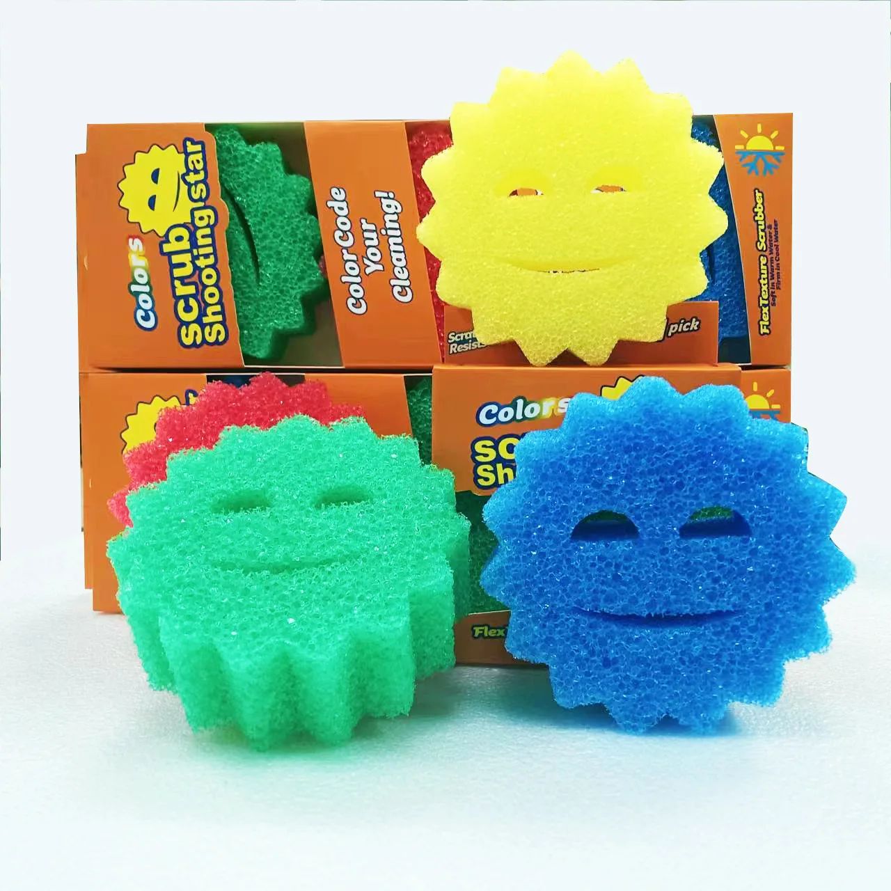 Kitchen Dishwashing Sponge - Powerful Scouring Pad