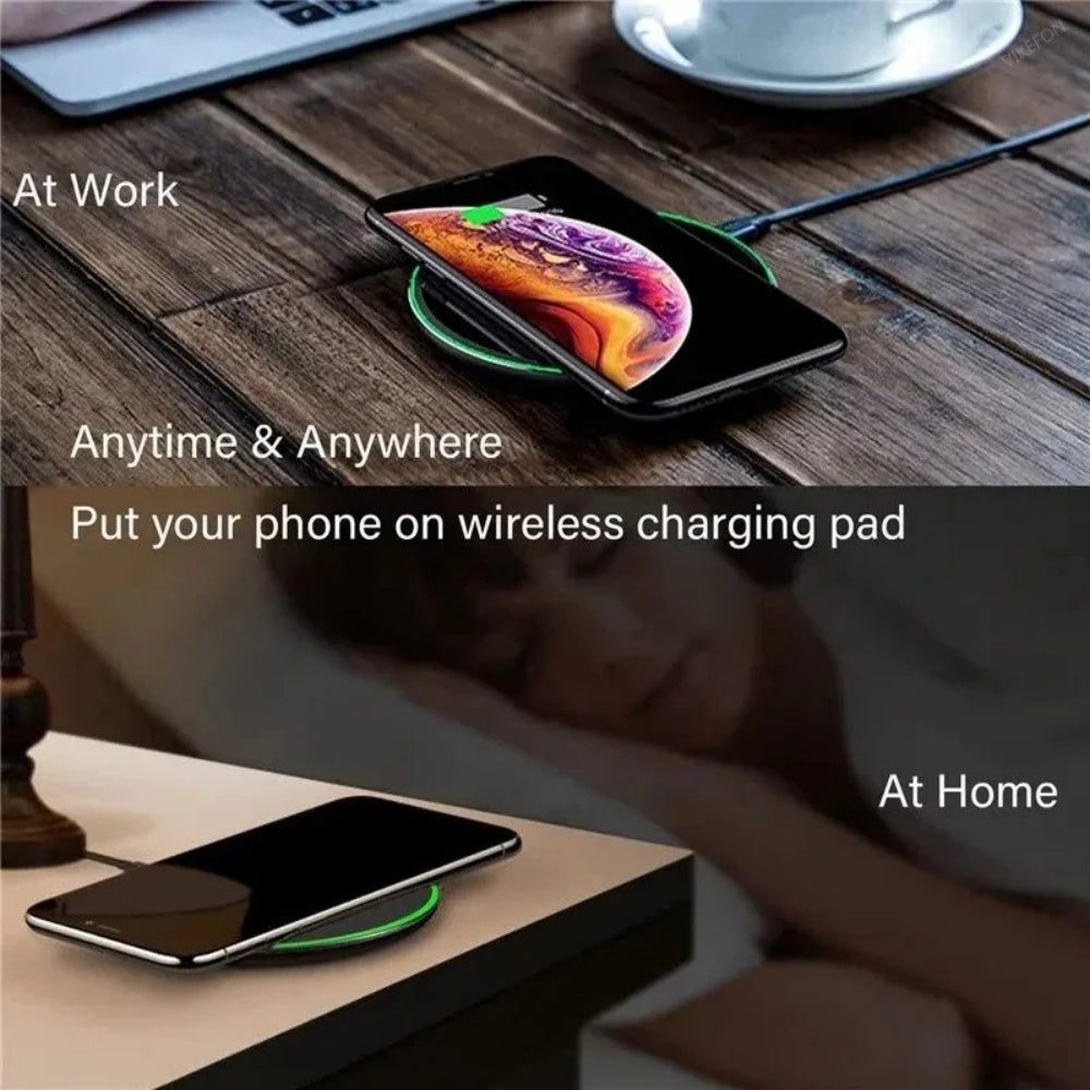15W Fast Wireless Charger Stand for iPhone Samsung Xiaomi