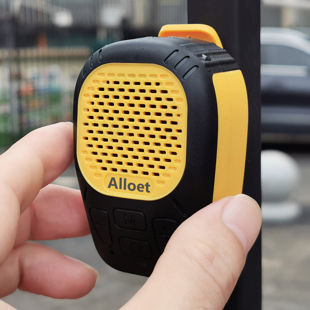 Wearable Bluetooth-Compatible Speaker Waterproof Magnetic Clip-On Wireless Portable Speaker W/ Mic Hands-Free Music/Call