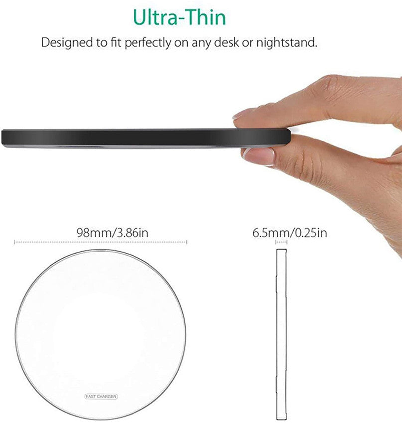 30W Wireless Charger Pad for iPhone 15 & Samsung Fast Charge