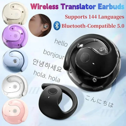 Bluetooth Earbuds: 144-Language Translator & HiFi Sound